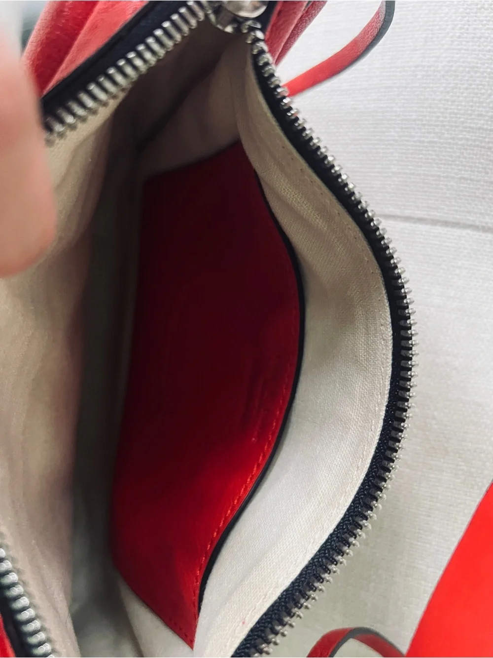 rag & bone Red Small Field Messenger Leather Bag Never Used